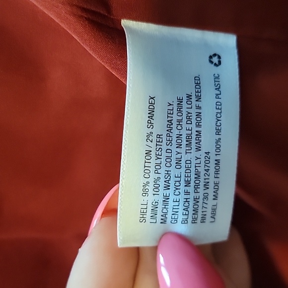 a new day Rust-Red Corduroy Blazer - Picture 4 of 4